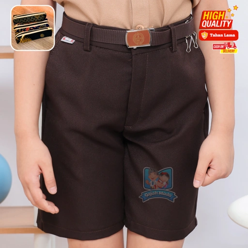 Celana Pendek SD Coklat Pramuka