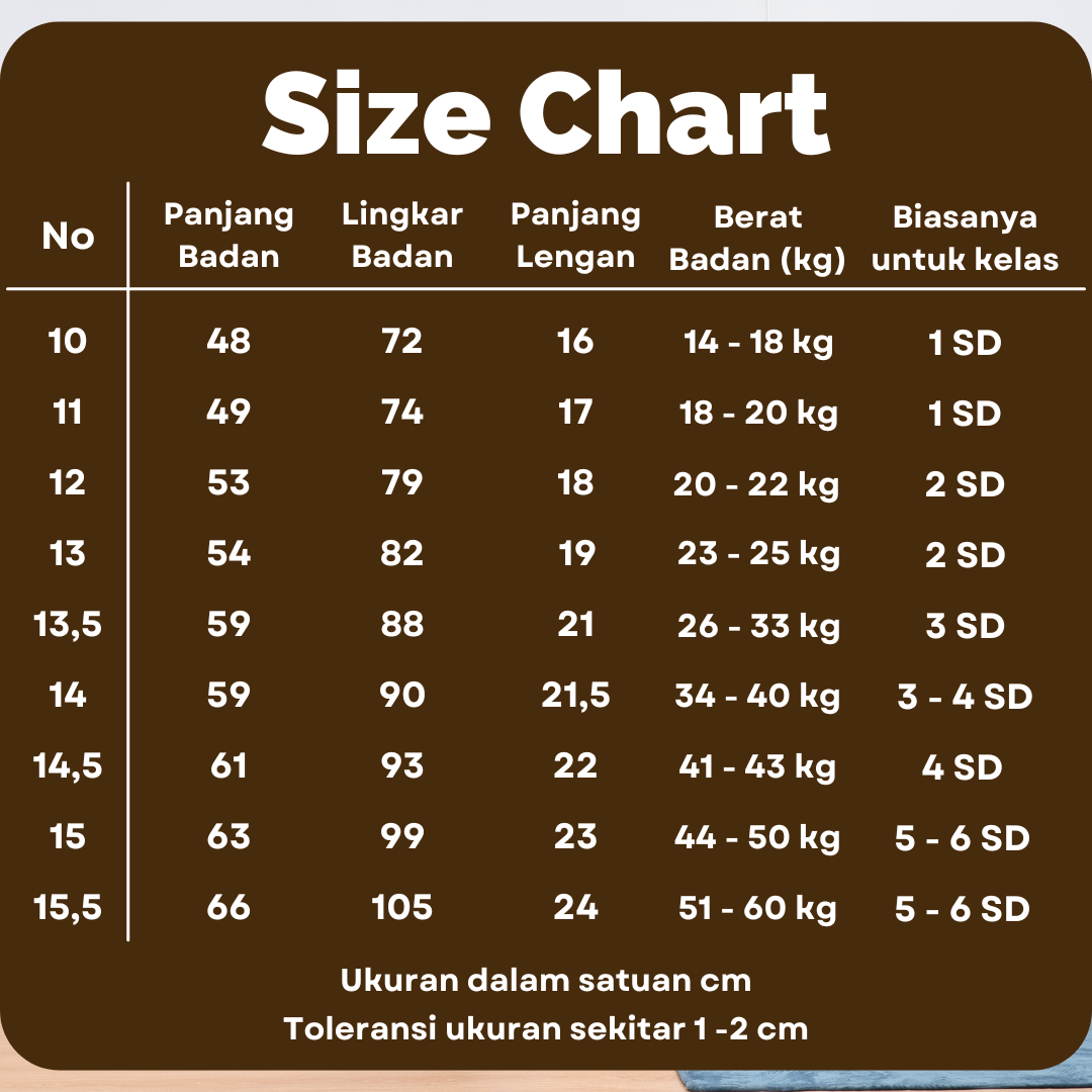 Baju Putih SD Lengan Pendek