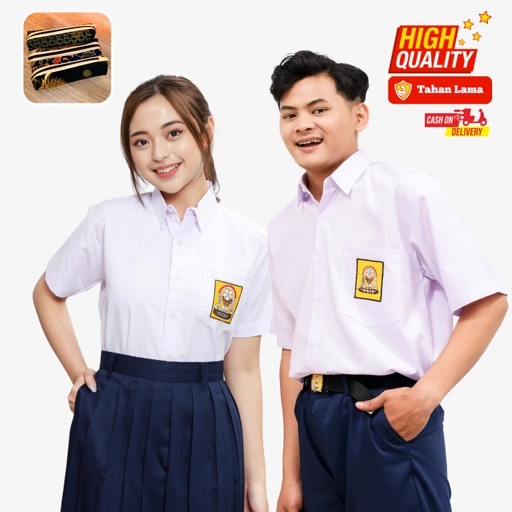 Baju Putih SMP Lengan Pendek