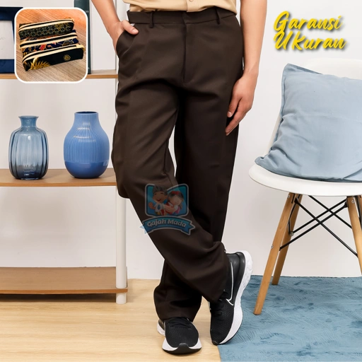 Image of Celana Panjang SMP SMA Pramuka Coklat