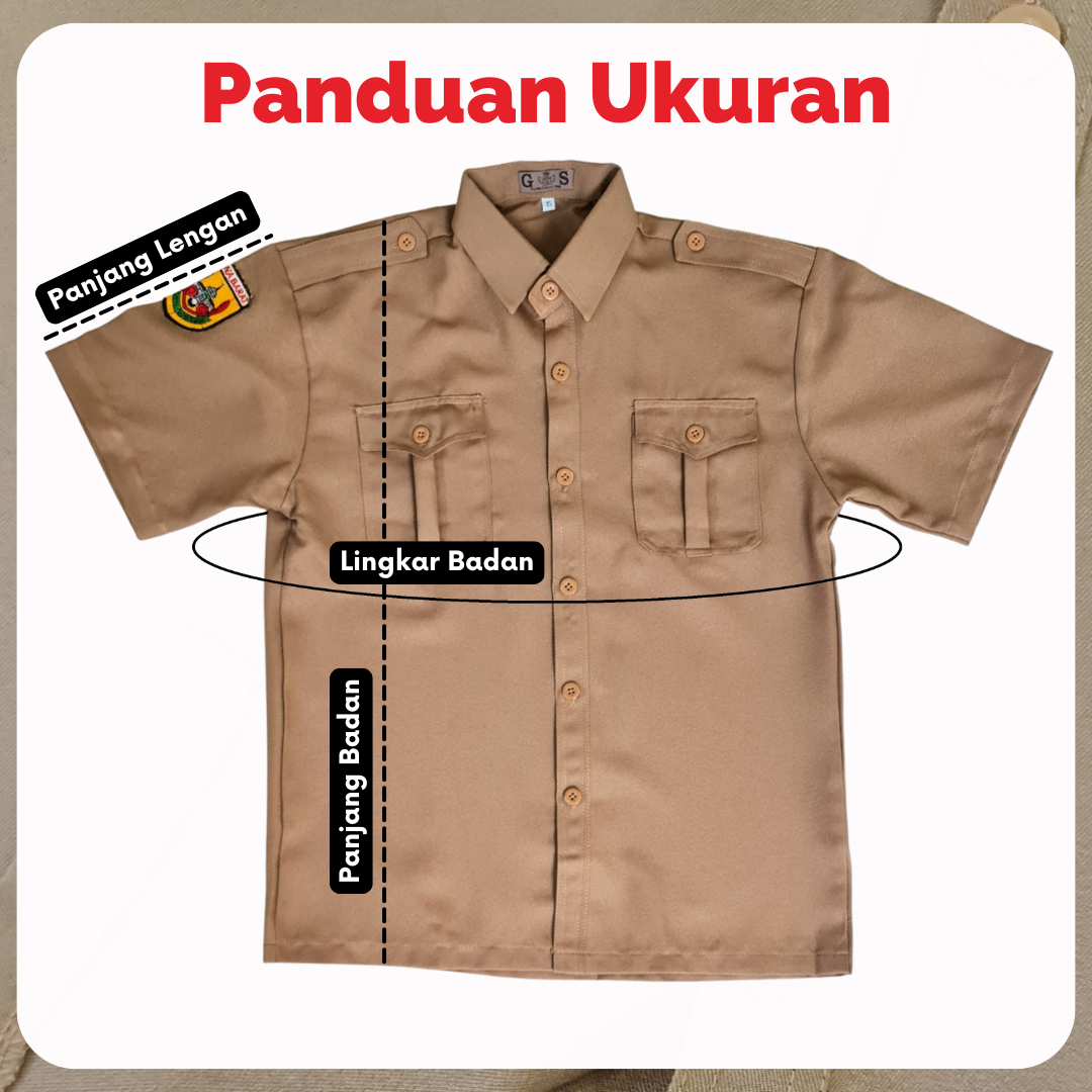 Baju Pramuka Penggalang Lengan Pendek