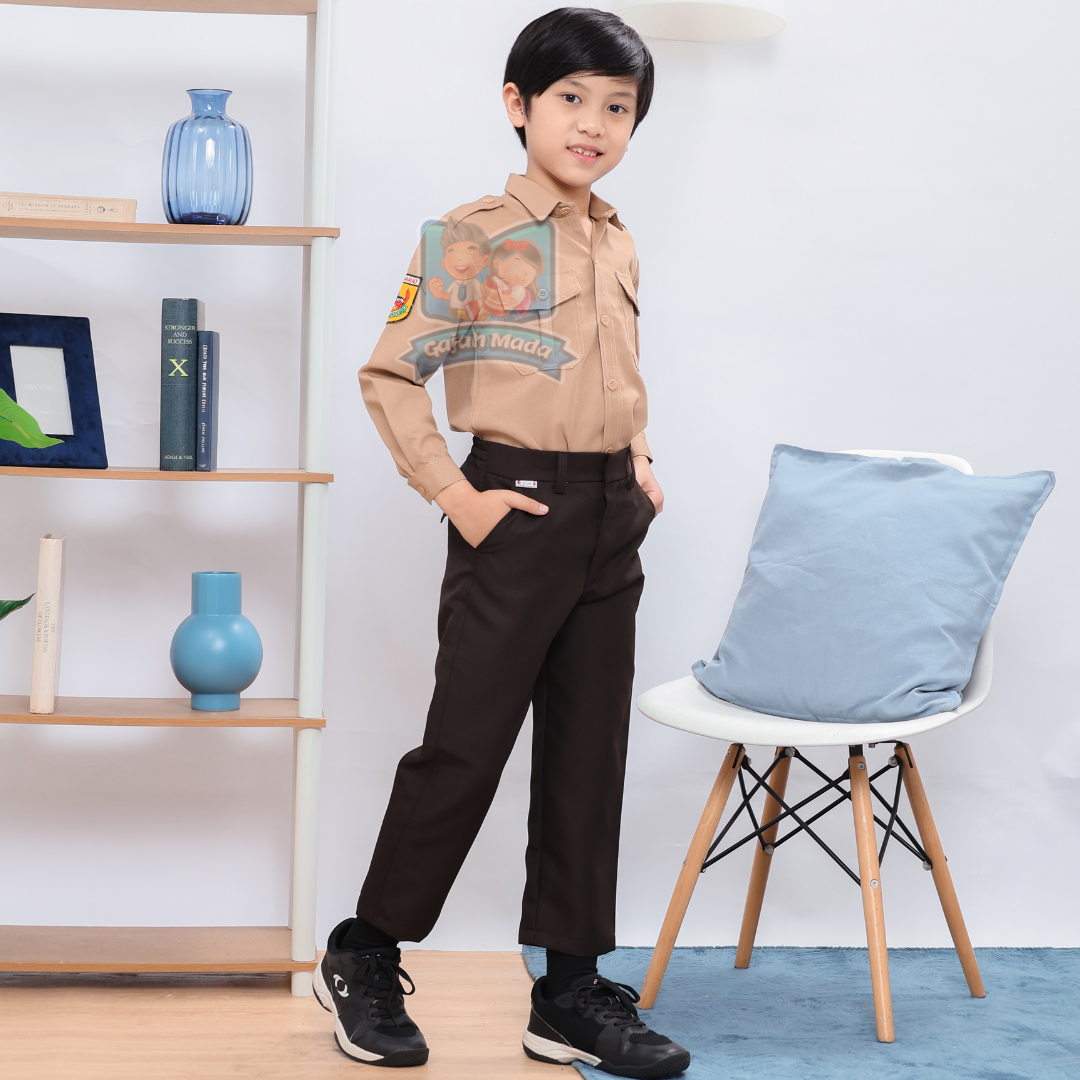 Celana Panjang SD Coklat Pramuka