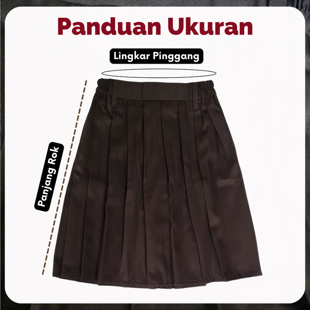 Rok Pendek Rempel SD Coklat Pramuka