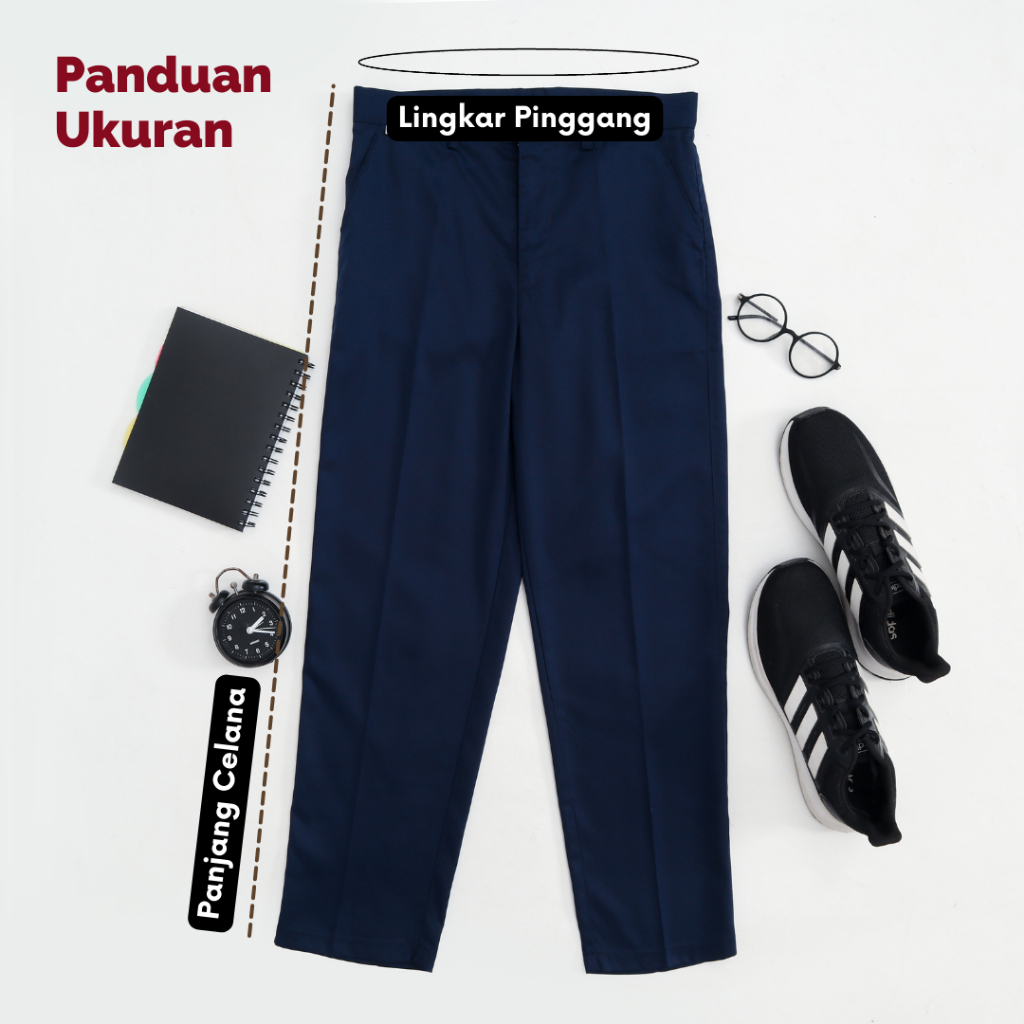 Celana Panjang SMP Biru Dongker