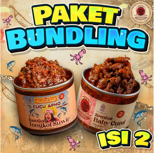Image of New Arrival Day] Paket Bundle Sambal DAPOER KUNO isi 2 [150 Gram x 2 Pcs]