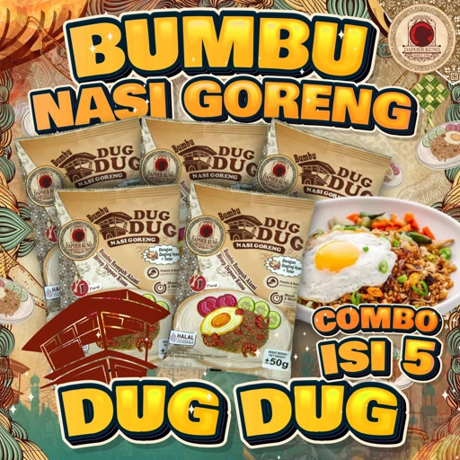 Image of [5 Pcs] Dapoer Kuno - Bumbu Nasi Goreng Dug Dug - Termasuk Daging dan Telur