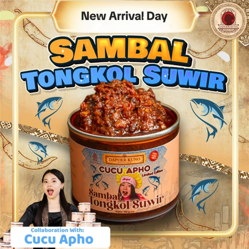 Image of [New Arrival Day] Sambal Tongkol Suwir Dapoer Kuno X CUCU APHO [150 Gram]