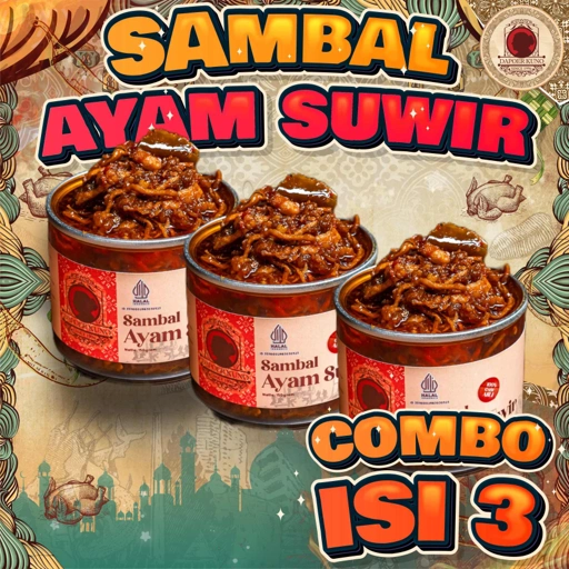 Image of [3 Pcs] Dapoer Kuno - Sambal Ayam Suwir 150gr x 3pcs