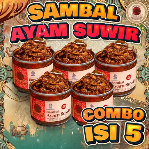 Image of [5 Pcs] Dapoer Kuno - Sambal Ayam Suwir 150gr