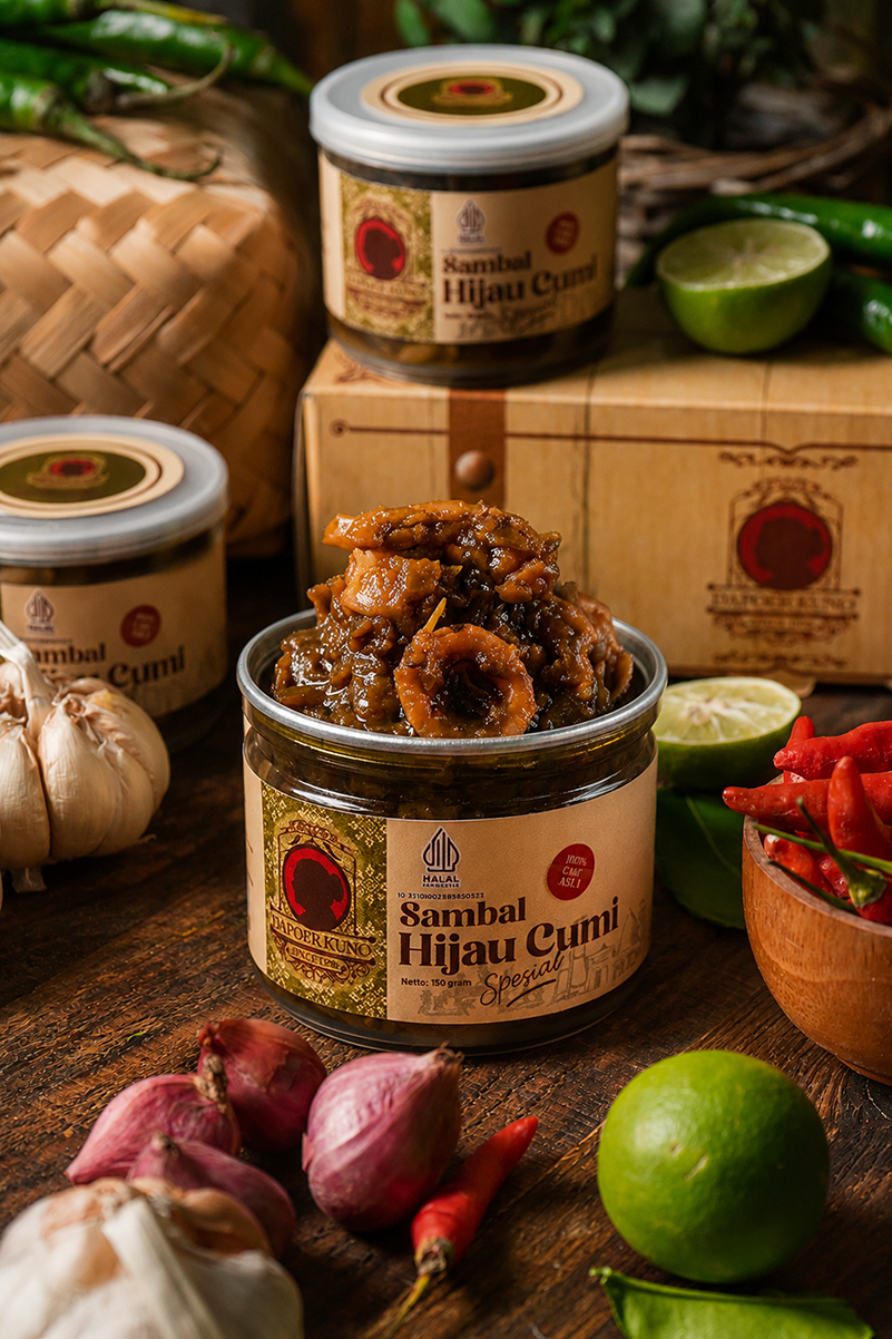 Dapoer Kuno - Sambal Hijau Cumi Spesial 150gr