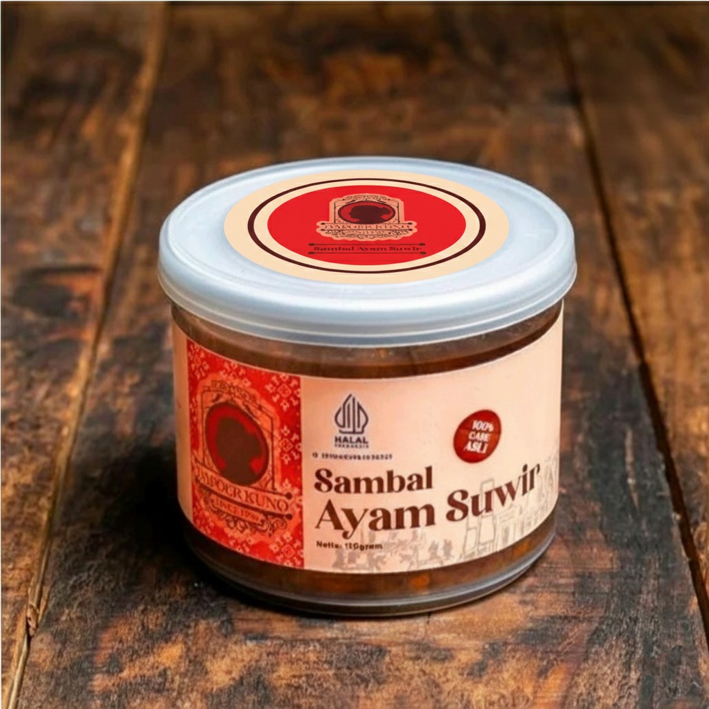 [3 Pcs] Dapoer Kuno - Sambal Ayam Suwir 150gr x 3pcs