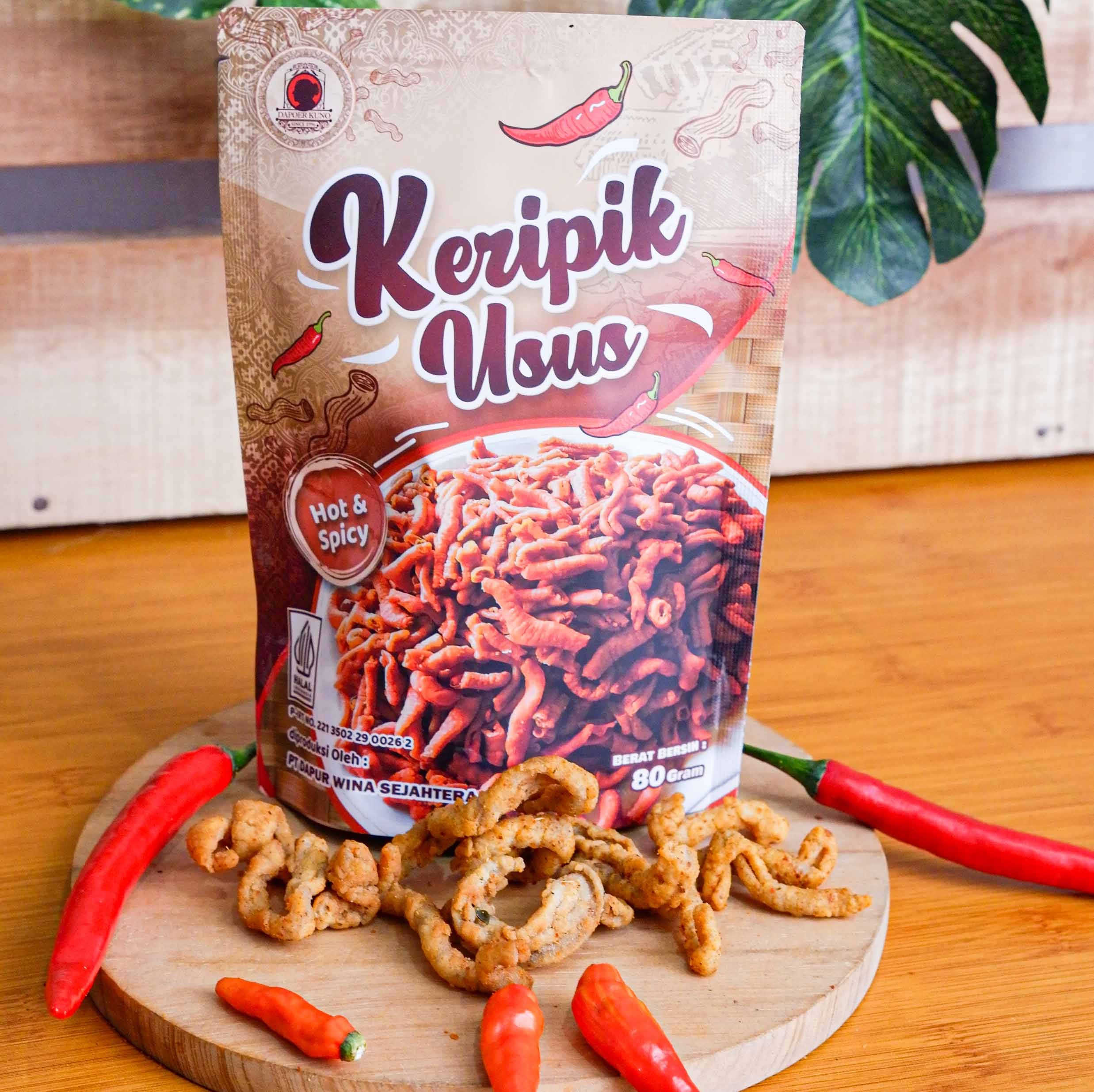 Dapoer Kuno - Keripik Usus Spicy 80gr