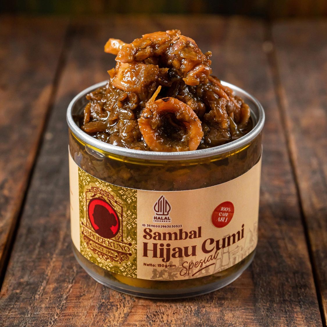 Paket Sambal Cumi Cumi an - Isi 3 DAPOER KUNO [150 Gram x 3pcs]
