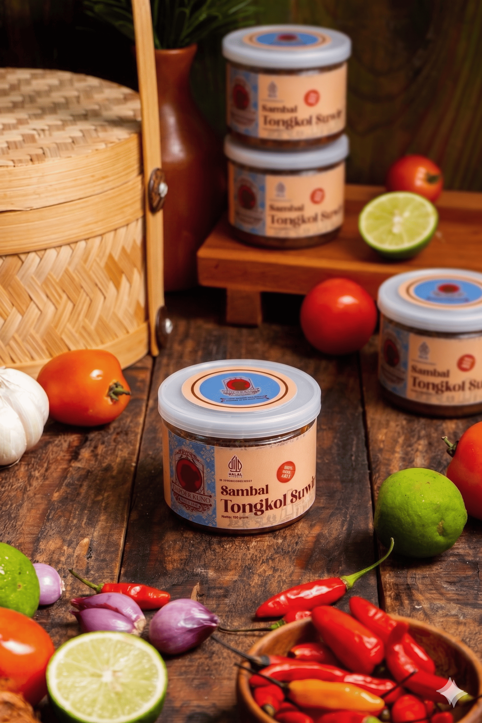 Dapoer kuno Sambal Tongkol Suwir  [150 Gram]