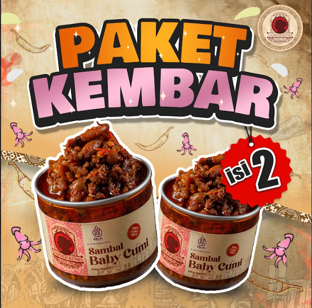 Paket Sambal DAPOER KUNO Kembar isi 2 [150 Gram x 2 Pcs]