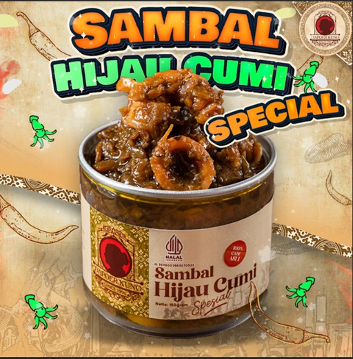 Image of Dapoer Kuno - Sambal Hijau Cumi Spesial 150gr
