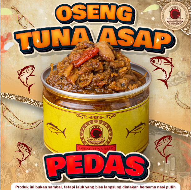 Dapoer Kuno - Oseng Tuna Asap Pedas 250gr