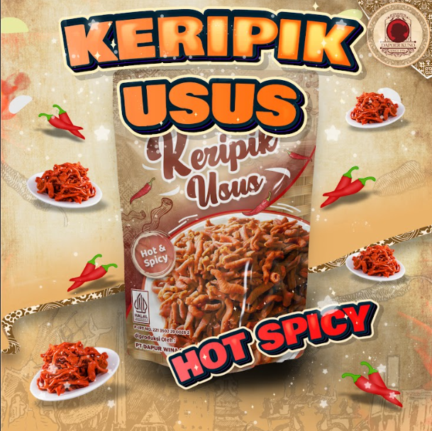 Dapoer Kuno - Keripik Usus Spicy 80gr