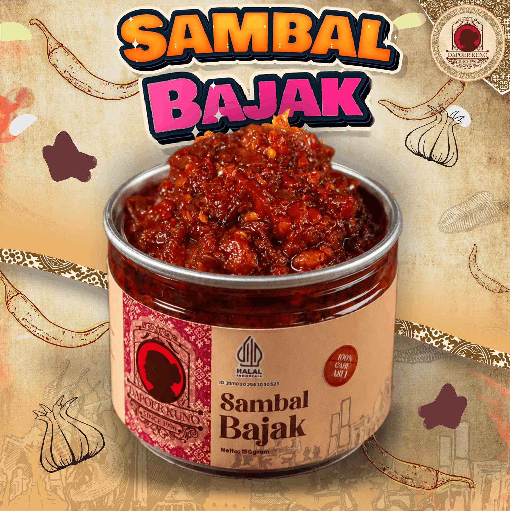 Dapoer Kuno - Sambal Bajak 150gr