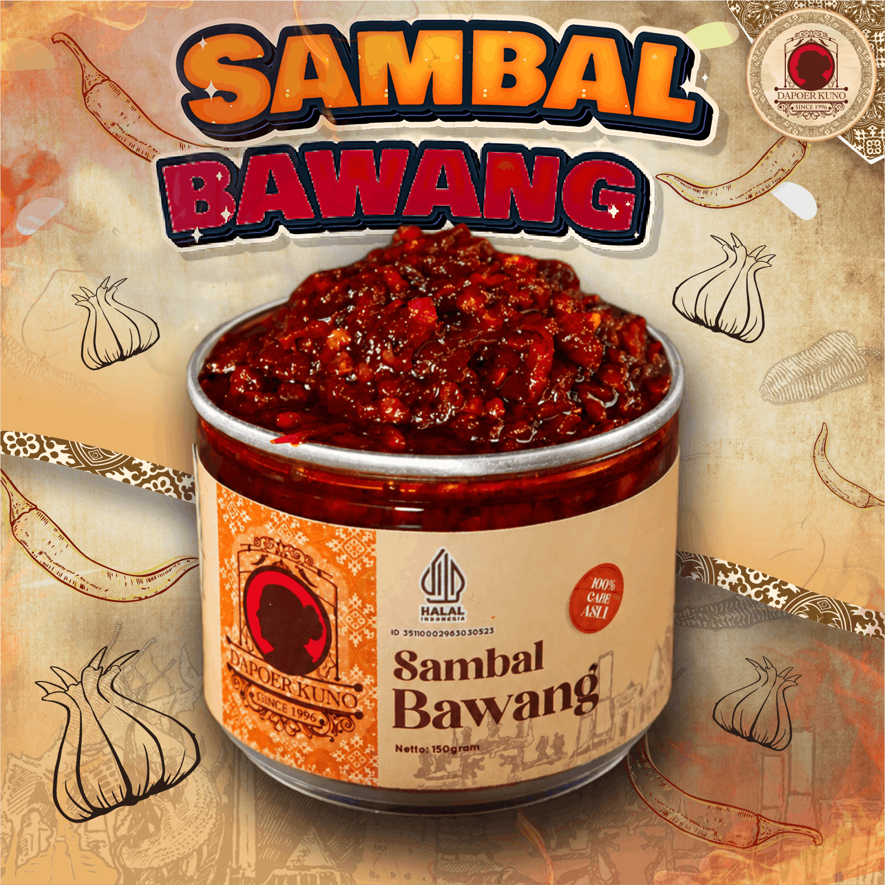 Dapoer Kuno - Sambal Bawang 150gr