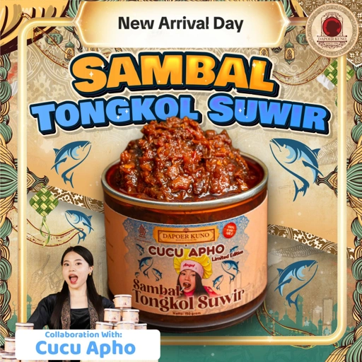 Image of [New Arrival Day] Sambal Tongkol Suwir Dapoer Kuno X CUCU APHO [150 Gram]