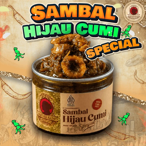 Image of Dapoer Kuno - Sambal Hijau Cumi Spesial 150gr