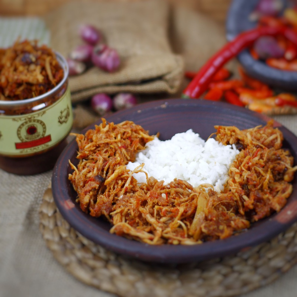 Dapoer Kuno - Oseng Ayam Suwir Pedas 250gr