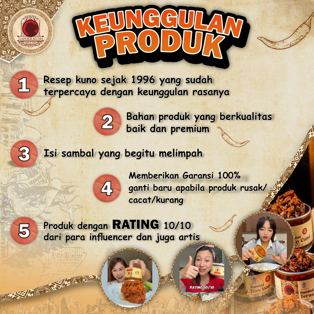 Dapoer Kuno - Sambal Teri Jengki 150gr