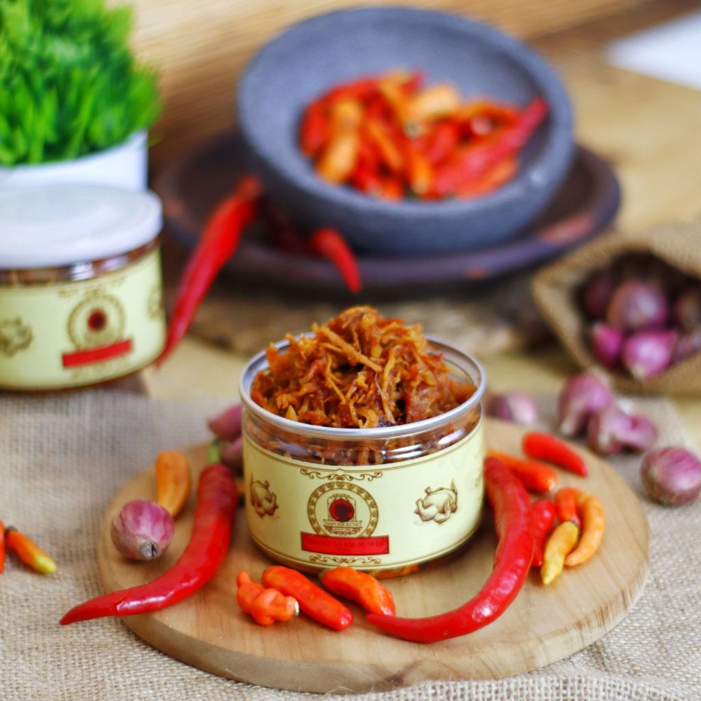 Dapoer Kuno - Oseng Ayam Suwir Pedas 250gr