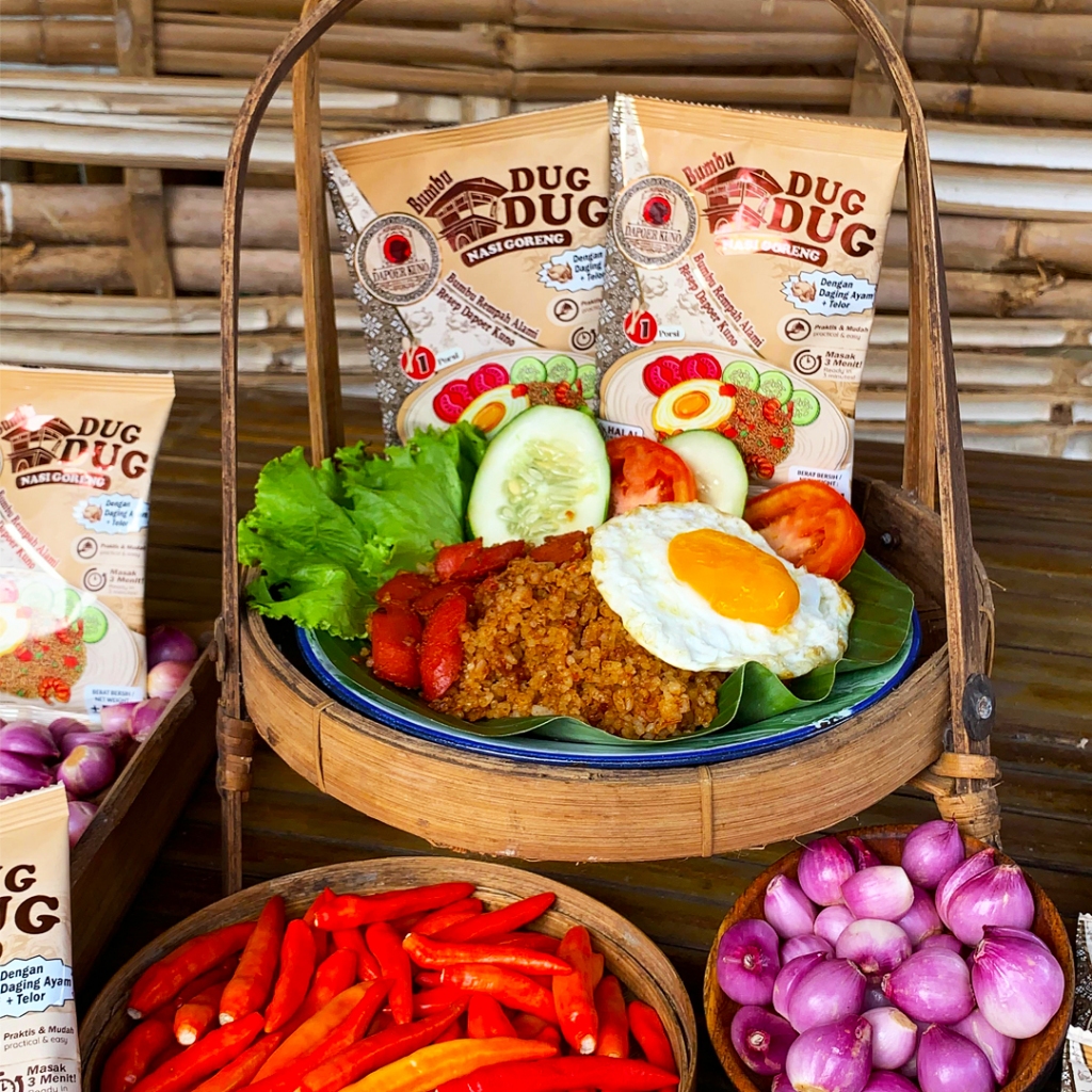 [5 Pcs] Dapoer Kuno - Bumbu Nasi Goreng Dug Dug - Termasuk Daging dan Telur