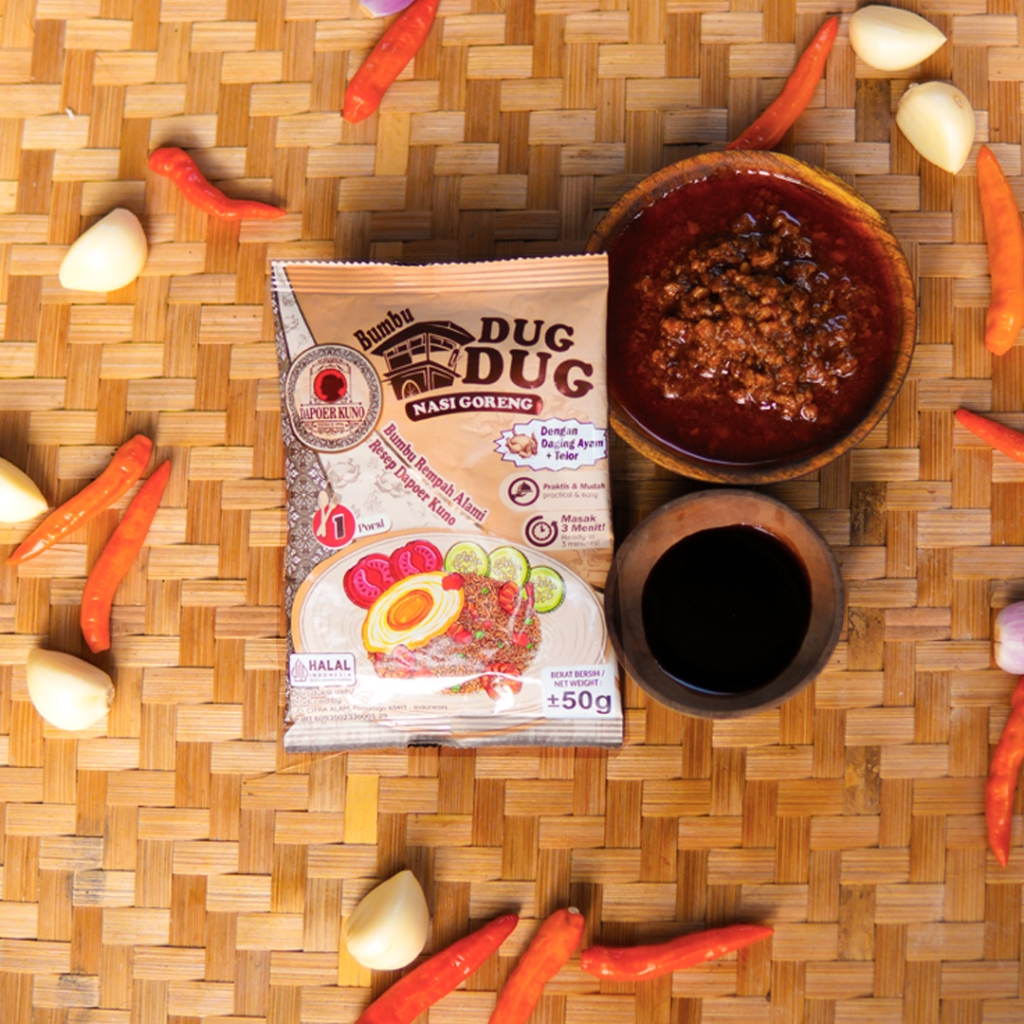 [5 Pcs] Dapoer Kuno - Bumbu Nasi Goreng Dug Dug - Termasuk Daging dan Telur