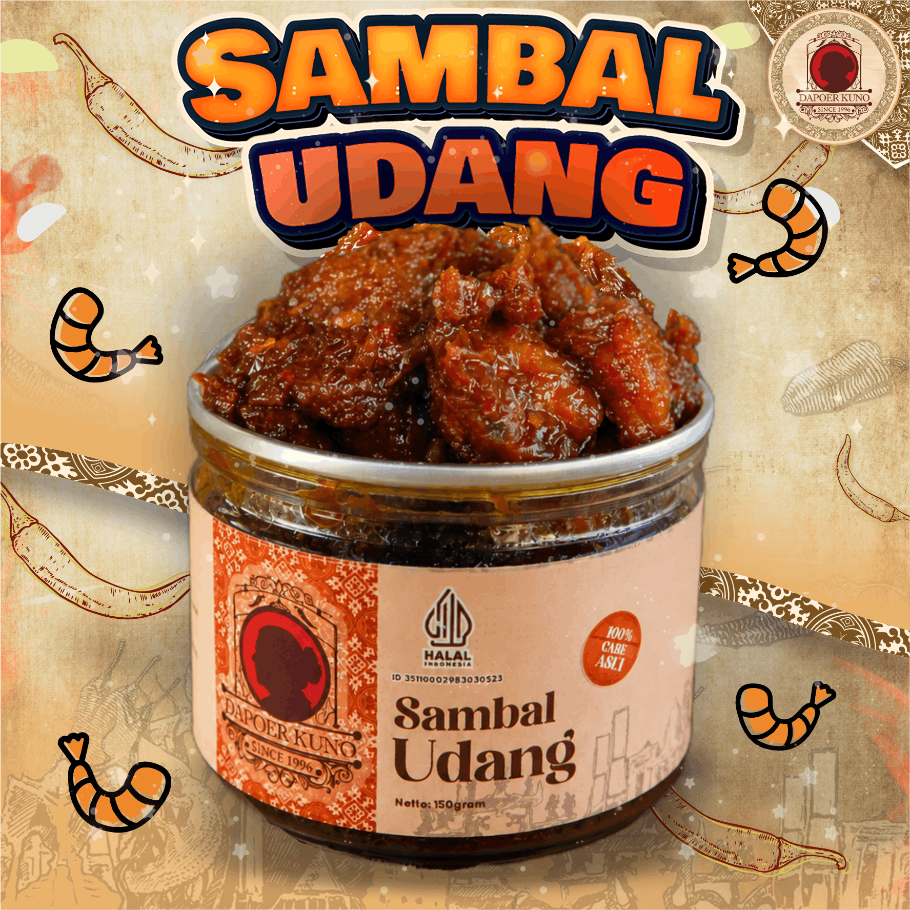 Dapoer Kuno - Sambal Udang 150gr