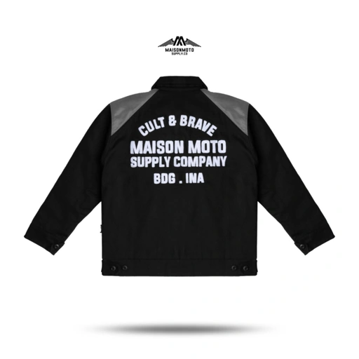 Image of Maisonmoto Supply - Work Jacket - Cult and Brave MM WJ - Work Jacket Black Pria Motor