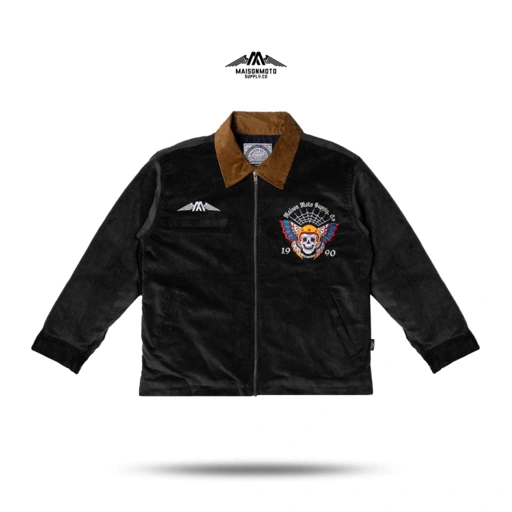 Image of Maisonmoto Supply - Work Jacket - Nightmoth WJ - Work Jacket Black Pria Motor