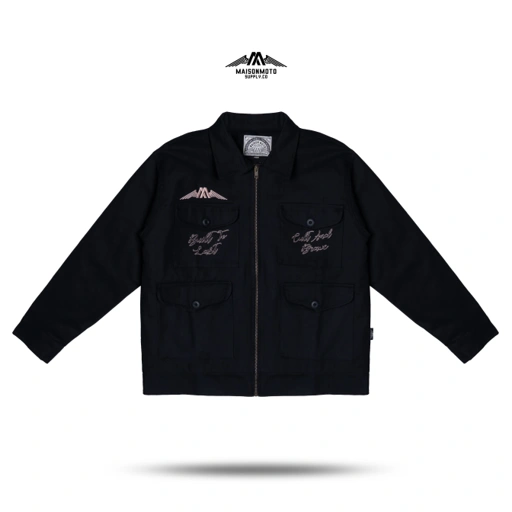 Image of Maisonmoto Supply - Work Jacket - Iron Talon WJ - Work Jacket Black Pria Motor