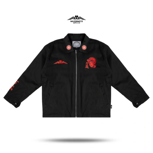 Image of Maisonmoto Supply - Work Jacket - Speed Tribe WJ - Work Jacket Black Pria Motor