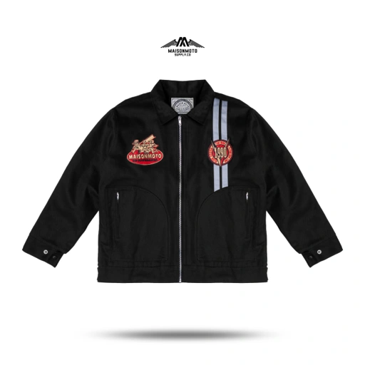 Image of Maisonmoto Supply - Work Jacket - No Boundaries WJ - Work Jacket Black Pria Motor