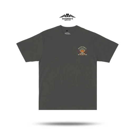 Image of Maisonmoto Supply - T-shirt - Nightmoth Tees - T-shirt Grey Pria Motor