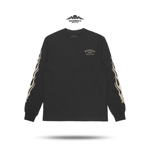 Image of Maisonmoto Supply - T-shirt - Iron Talon - Longsleeve Grey Pria Motor