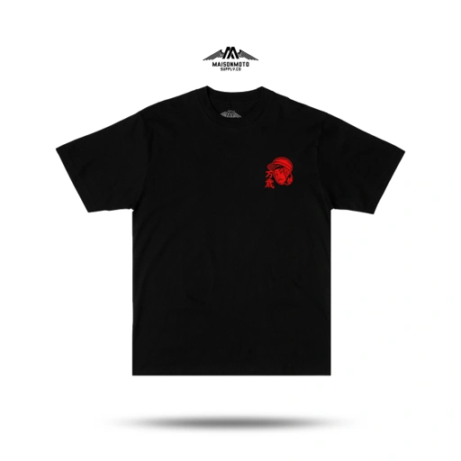 Image of Maisonmoto Supply - T-shirt - Speed Tribe Tees - T-shirt Black Pria Motor