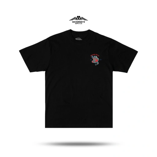Image of Maisonmoto Supply - T-shirt - Viper Tees - T-shirt Black Pria Motor