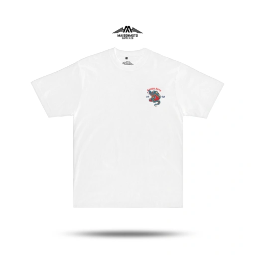 Image of Maisonmoto Supply - T-shirt - Viper Tees - T-shirt White Pria Motor