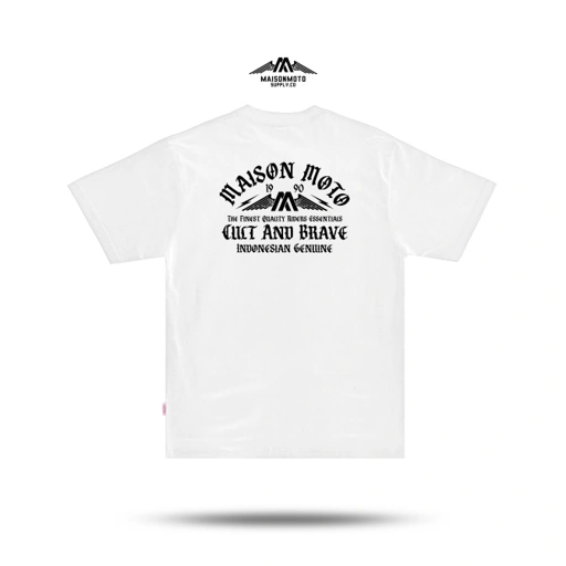 Image of Maisonmoto Supply - T-shirt - Wings Tees - T-shirt White Pria Motor