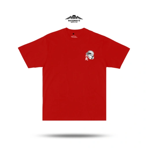 Image of Maisonmoto Supply - T-shirt - Speed Tribe Tees - T-shirt Red Pria Motor