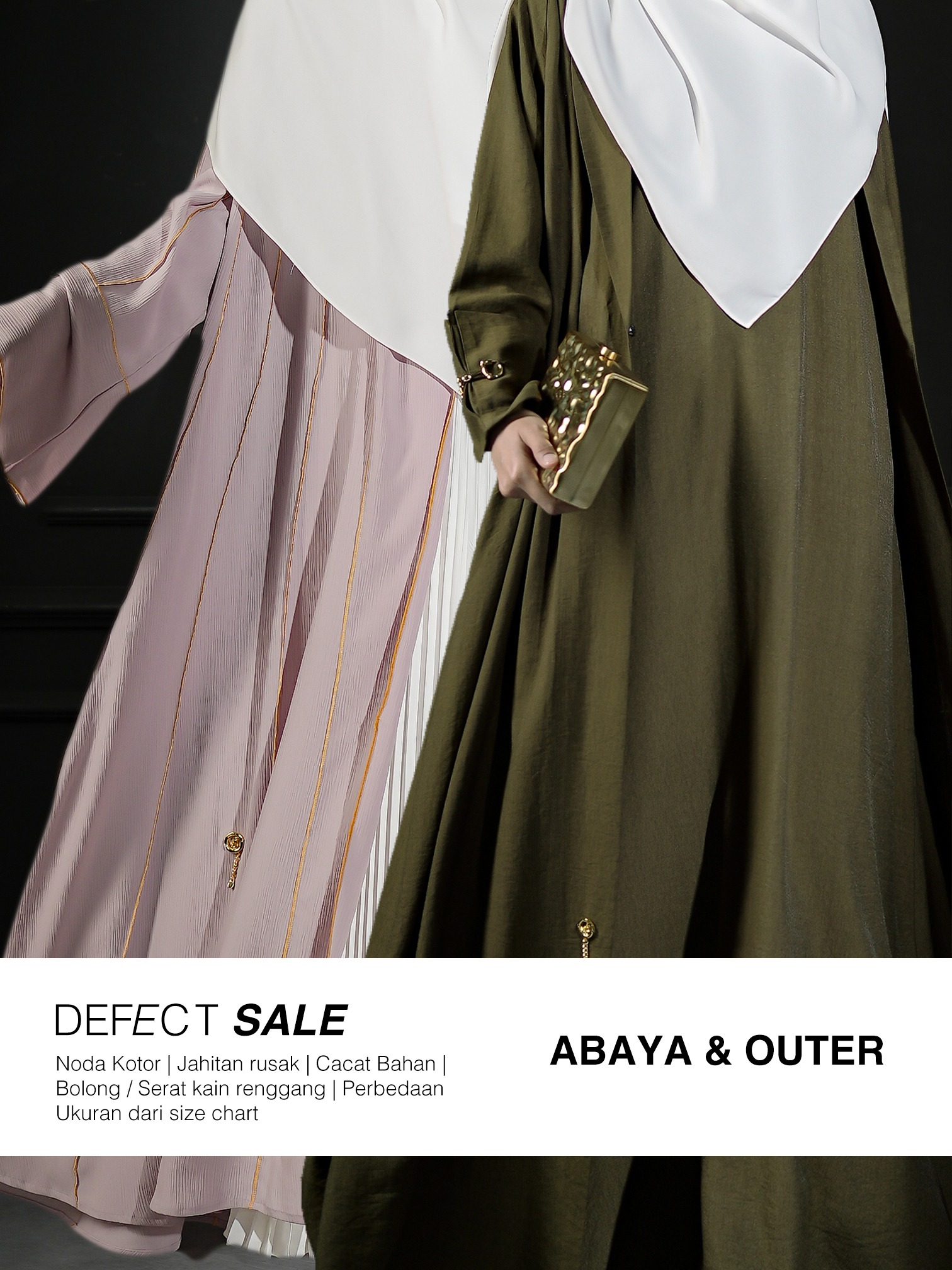 Defect Sale - Abaya dan Outer