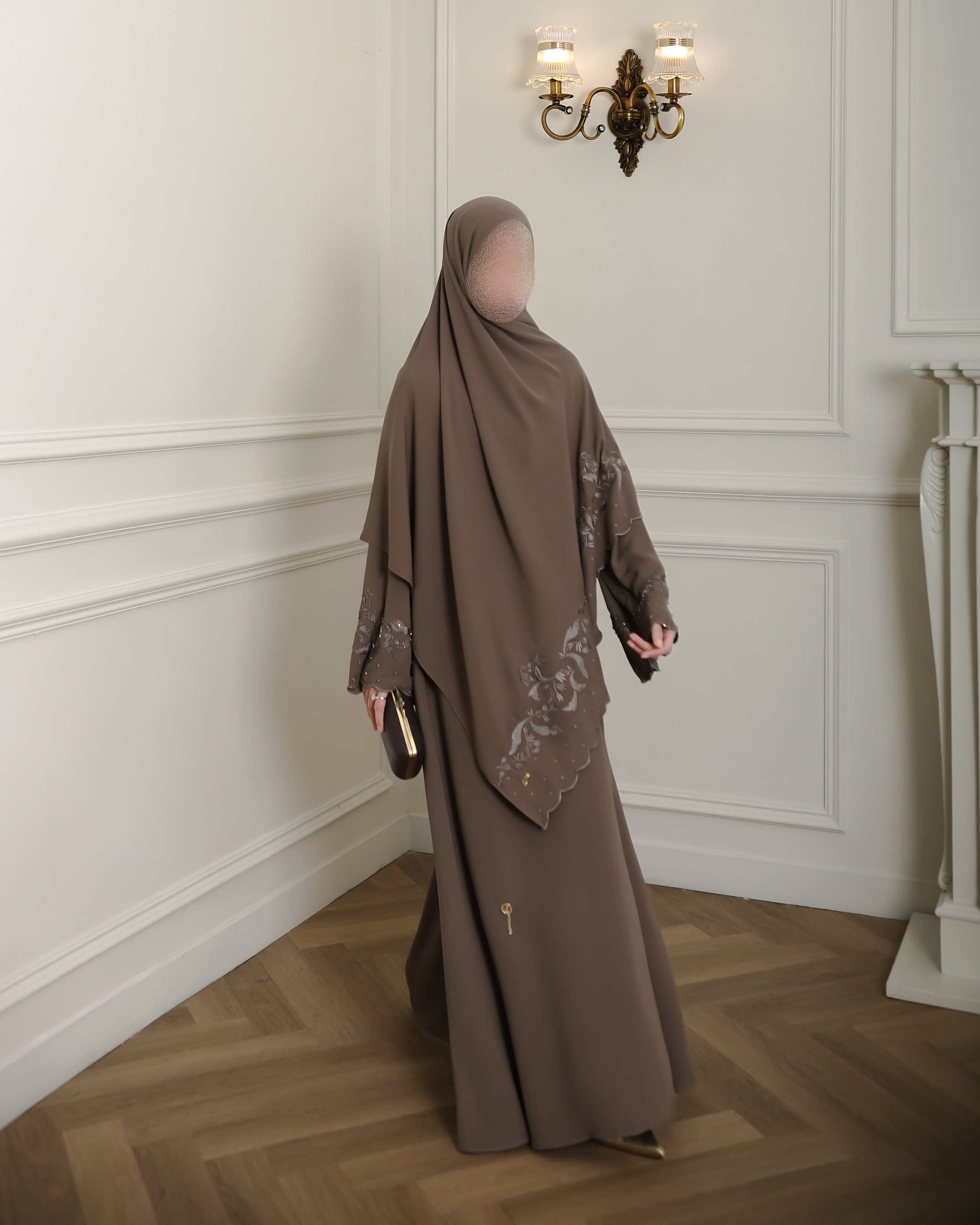 Najya Abaya Embroidery Sequins Abaya