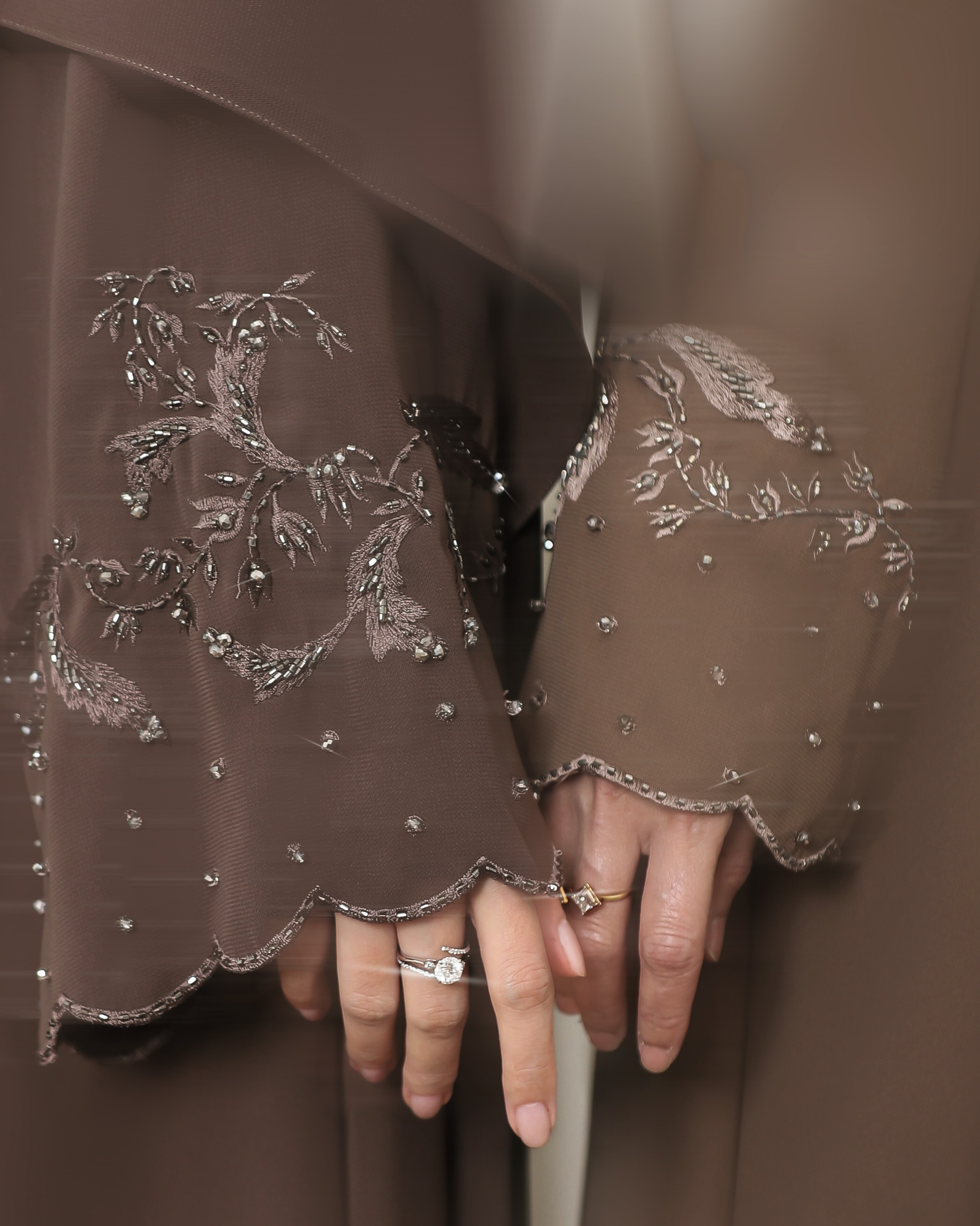 Najya Abaya Embroidery Sequins Abaya