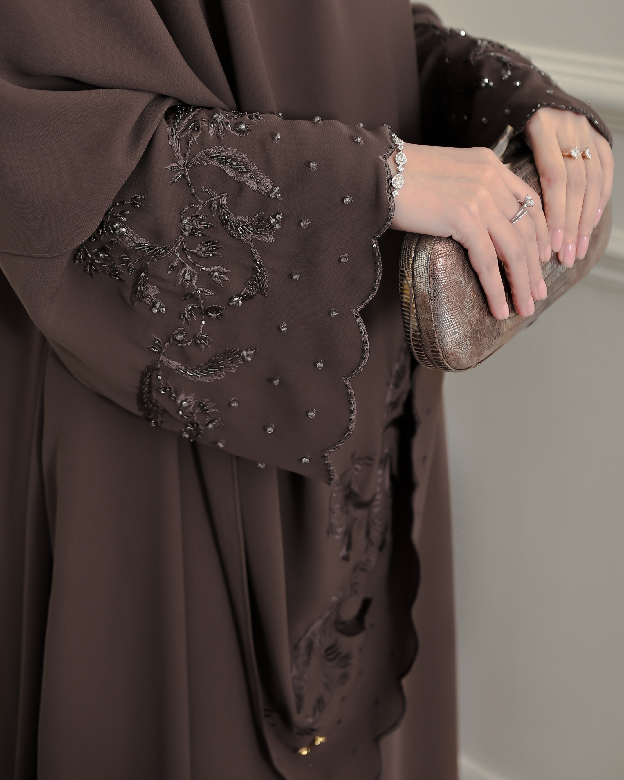 Najya Abaya Embroidery Sequins Abaya