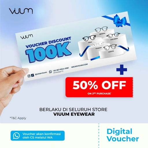 Image of Voucher 100K + 50% 2nd Purchase