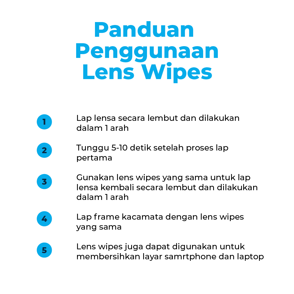 Optical Lens Wipes (Tisu Pembersih Lensa Kacamata)